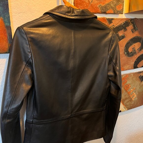 Babaton Sold-Out Blazer-Style Leather Jacket XS - Picture 3 of 3